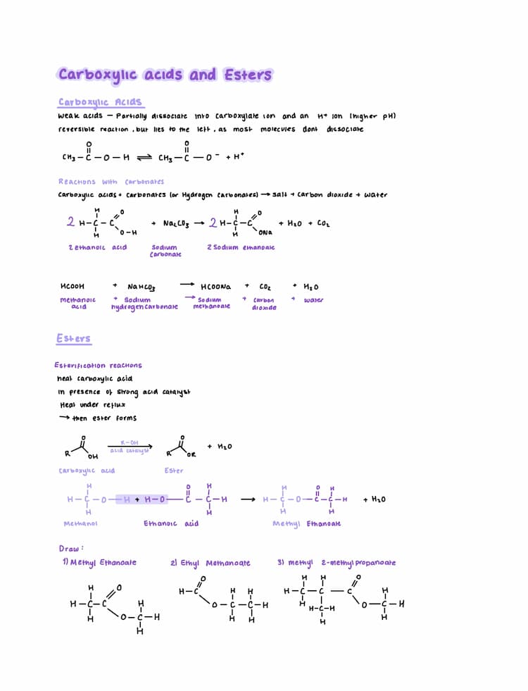 Know CARBOXYLIC acids and esters thumbnail