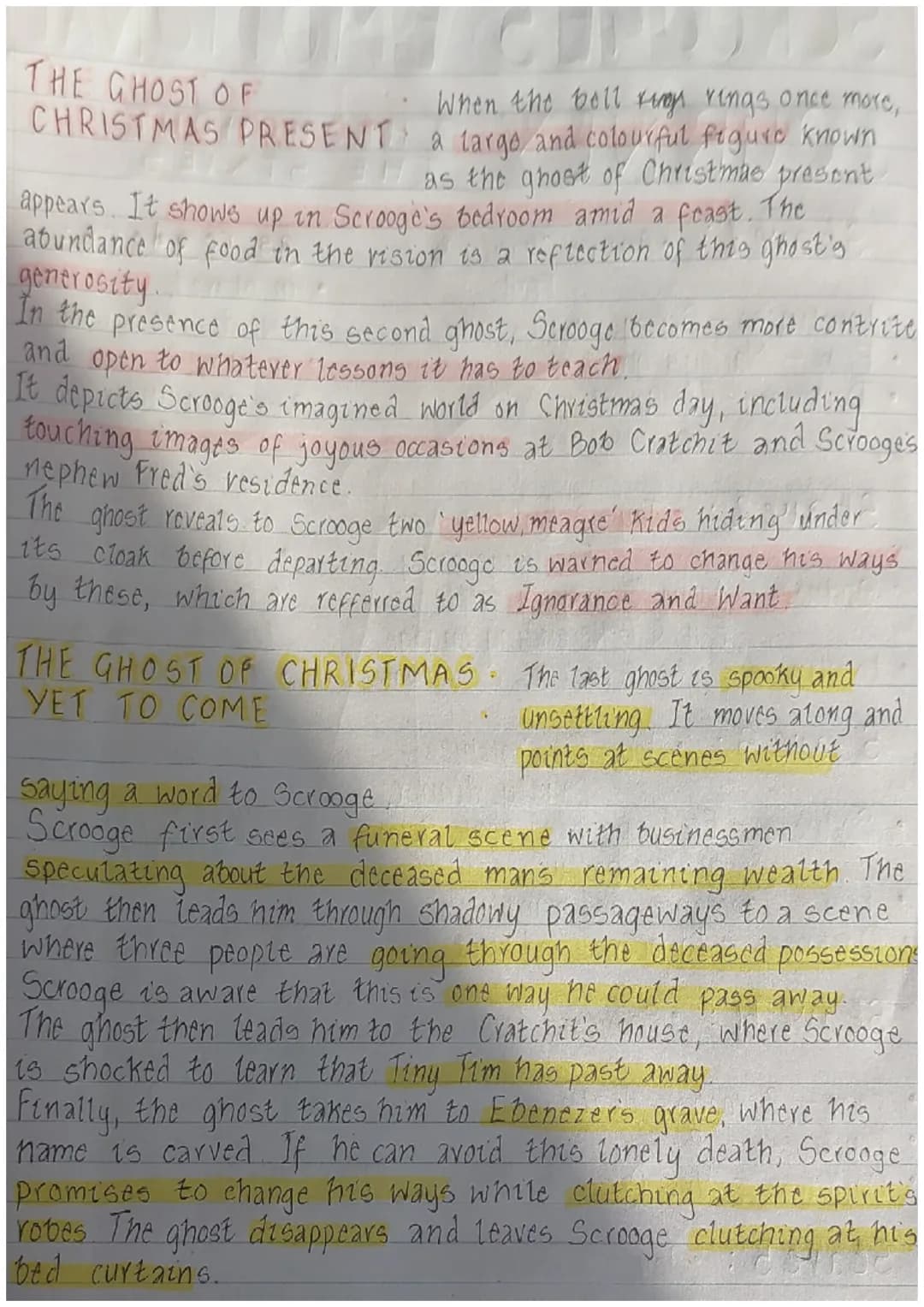 PLOT
STAVE 4:
Marley to dead
Scrooge's introduction.
•Meet Fred and the Portly
gentlemen.
(1
0
0
Marley's ghost appears.
Marley's warning
Sc