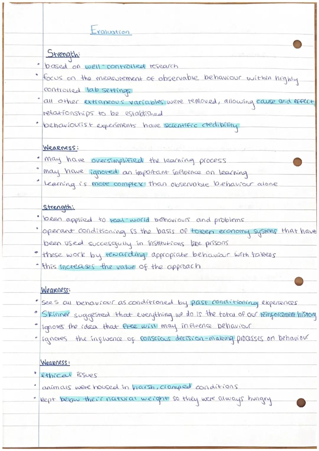 # The Behaviourist Approach

Assumptions:
- Study behaviour that can be observed and measured
- mental processes of the mind are irrelevant
