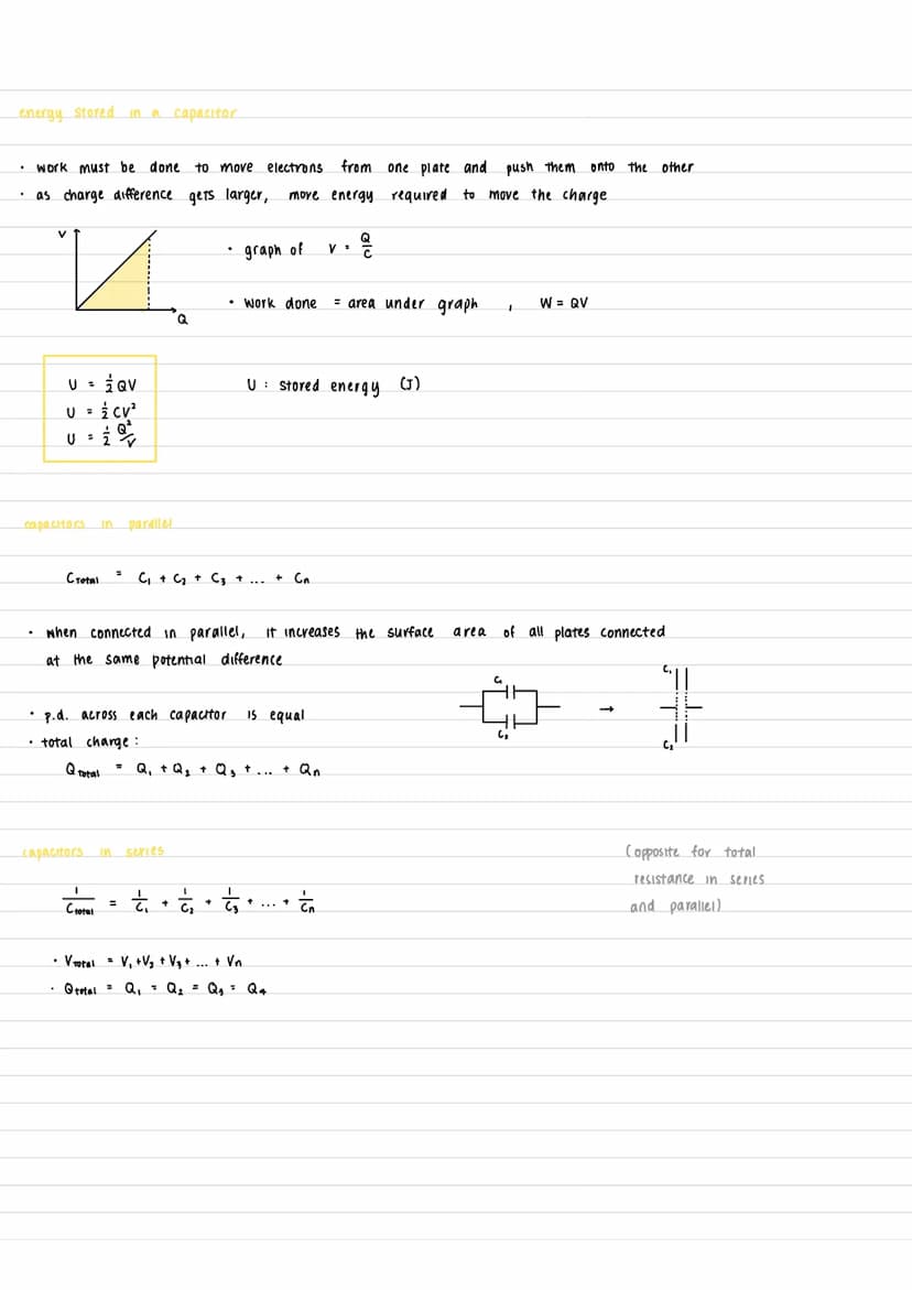 CAPACITANCE
capacitors
LE
d: separation distance (m)
A overlap area (m²)
• the amount of charge a a capacitor can store is related to its su