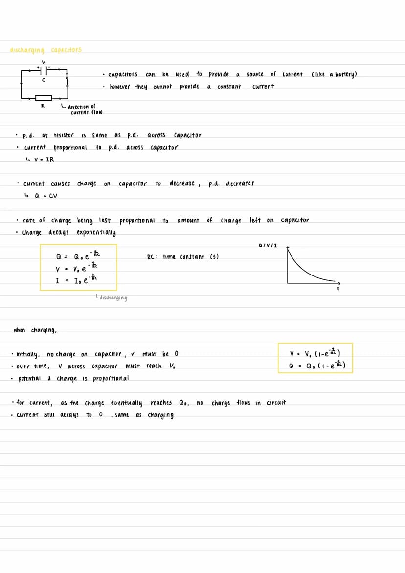 CAPACITANCE
capacitors
LE
d: separation distance (m)
A overlap area (m²)
• the amount of charge a a capacitor can store is related to its su