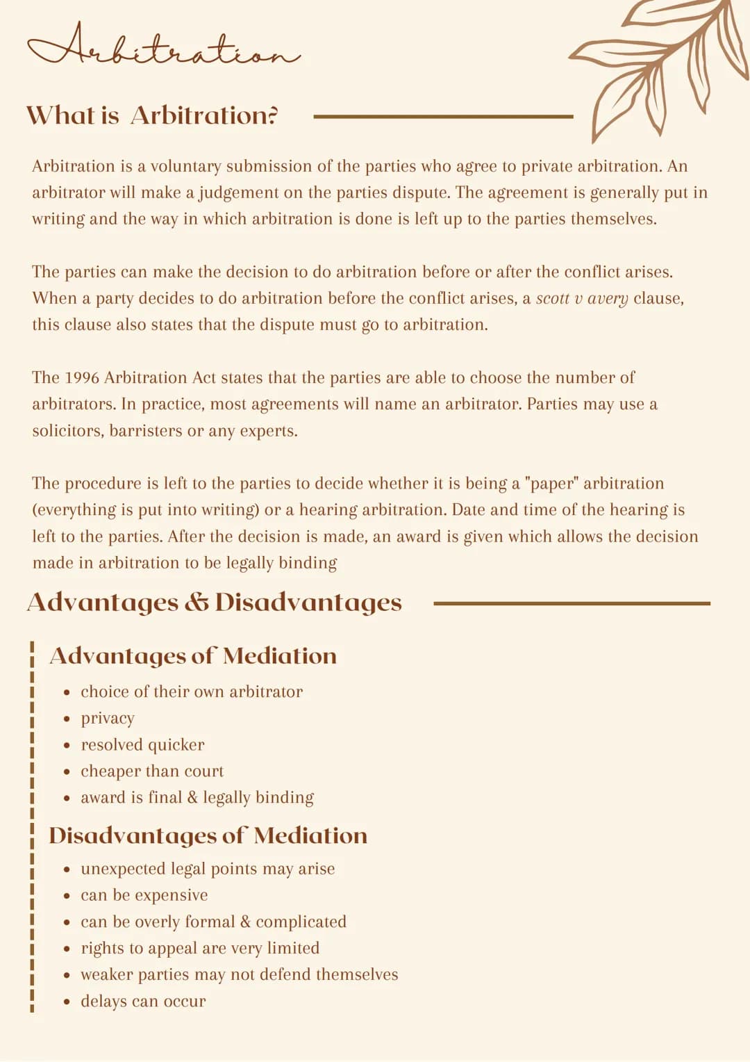 Alternative
Dispute
Resolation Negotiation
What is Alternative Dispute Resolution?
The costs and delay of using the courts to settle dispute