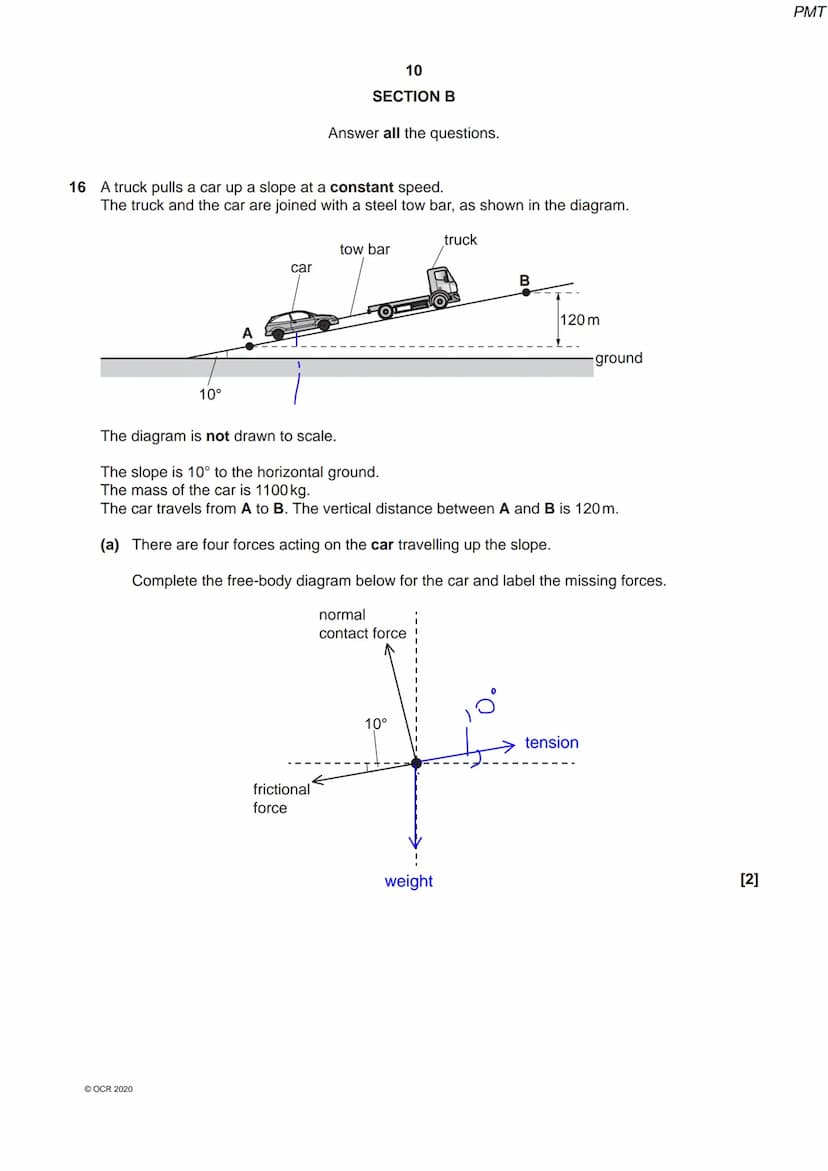 *825485
OCR
Oxford Cambridge and RSA
Friday 09 October 2020 - Morning
A Level Physics A
H556/01 Modelling physics
Time allowed: 2 hours 15 m