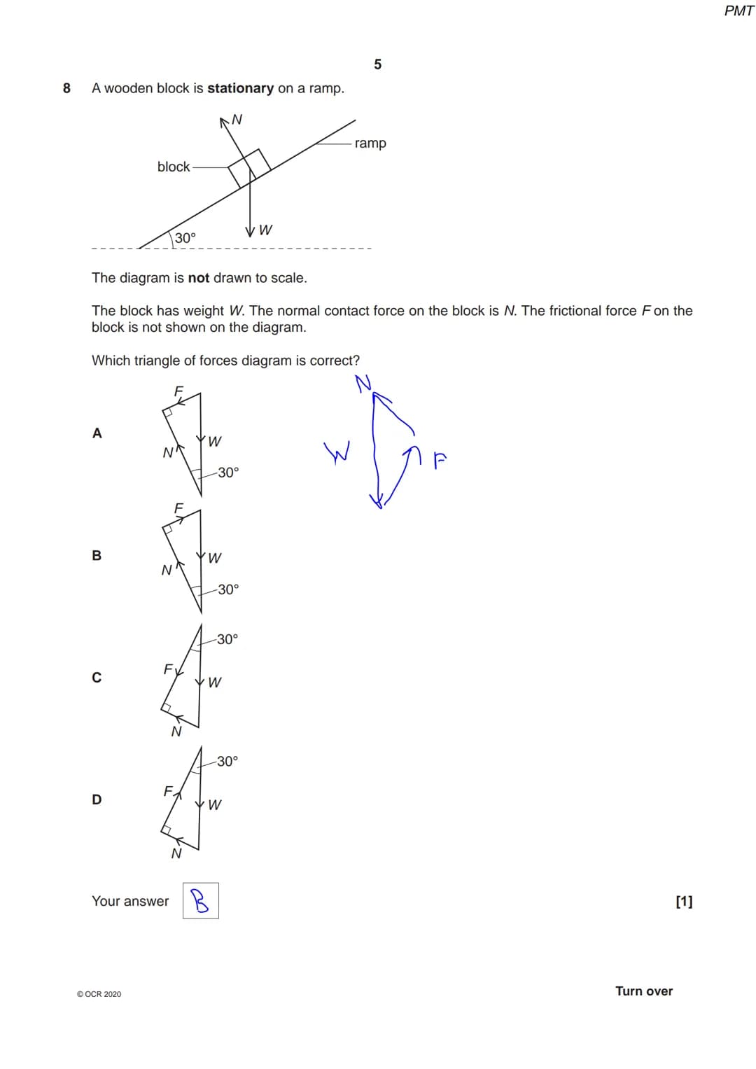 *825485
OCR
Oxford Cambridge and RSA
Friday 09 October 2020 - Morning
A Level Physics A
H556/01 Modelling physics
Time allowed: 2 hours 15 m