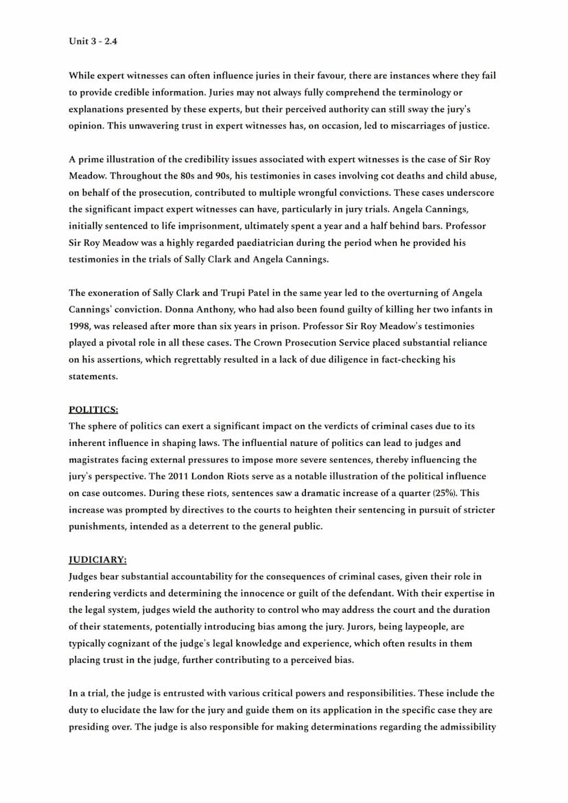 Unit 3 2.4
EVIDENCE:
Evidence plays a pivotal role in shaping the outcome of a case, as exemplified by the solemn
commitment of jurors and t