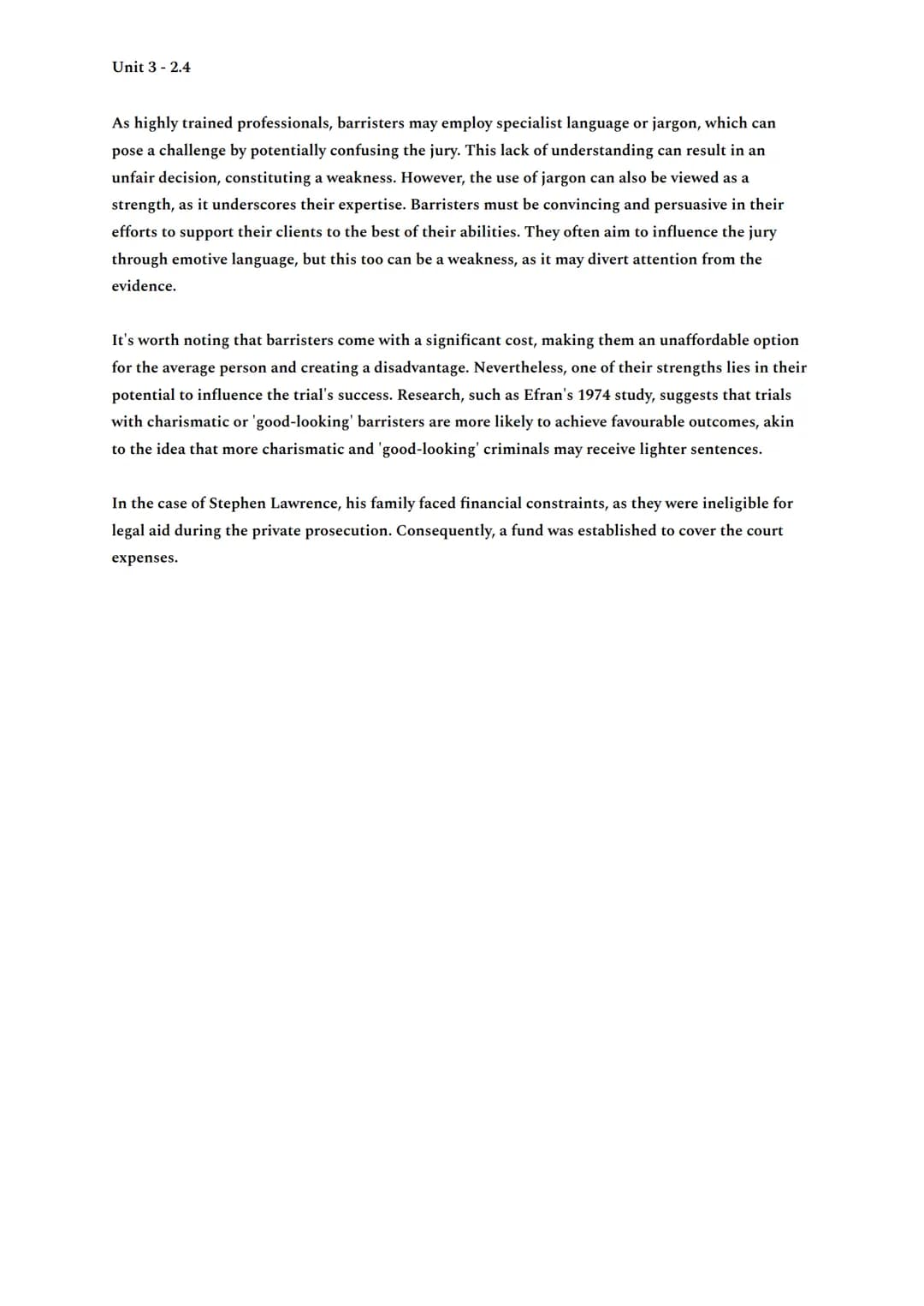 Unit 3 2.4
EVIDENCE:
Evidence plays a pivotal role in shaping the outcome of a case, as exemplified by the solemn
commitment of jurors and t