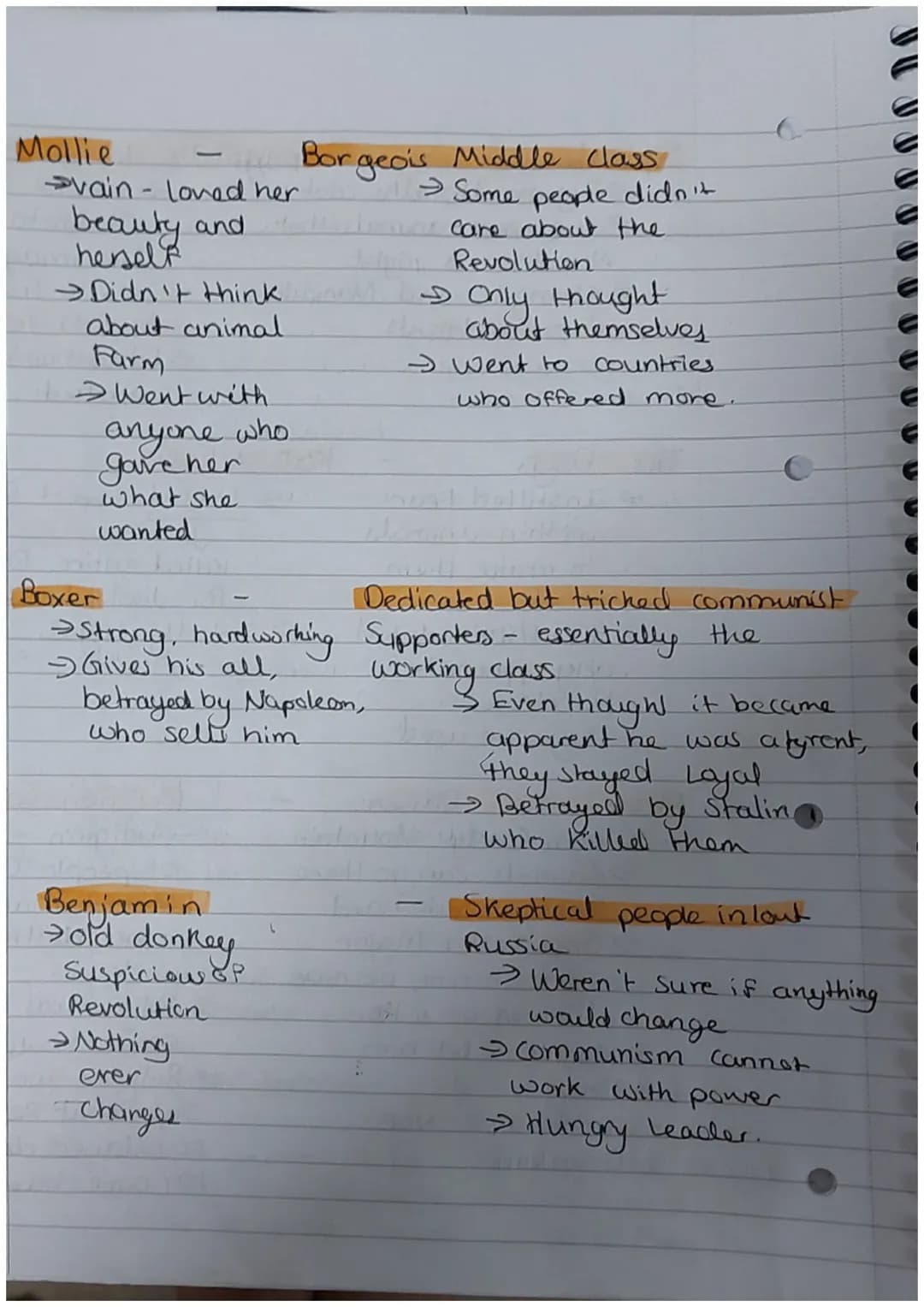 English Literature Paper tr
Animal Farm
Context: Why was animal Farm Written?
→George Orwell Wrote animal farm as an allegory
for the events