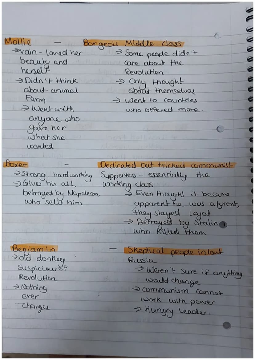 English Literature Paper tr
Animal Farm
Context: Why was animal Farm Written?
→George Orwell Wrote animal farm as an allegory
for the events