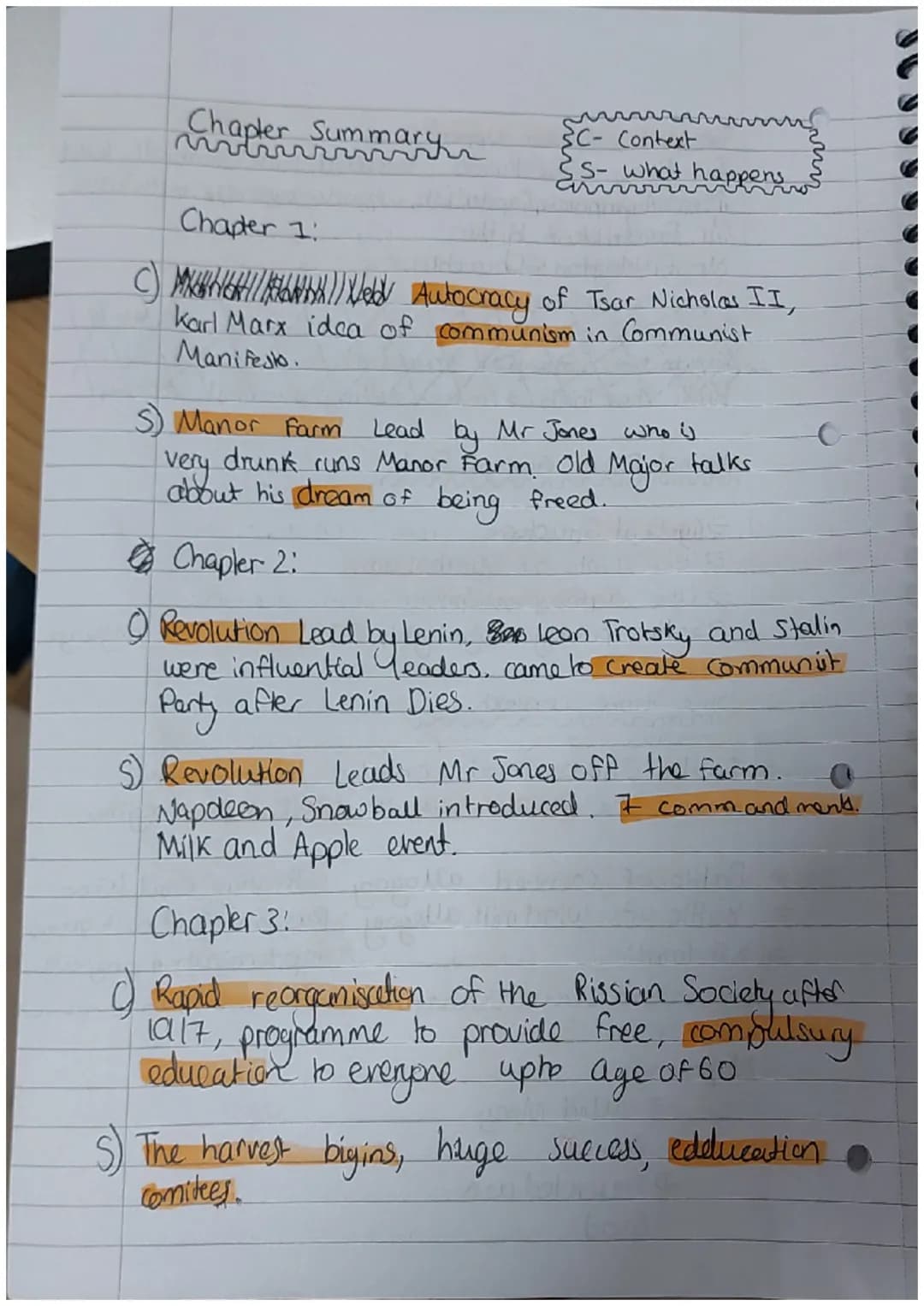 English Literature Paper tr
Animal Farm
Context: Why was animal Farm Written?
→George Orwell Wrote animal farm as an allegory
for the events