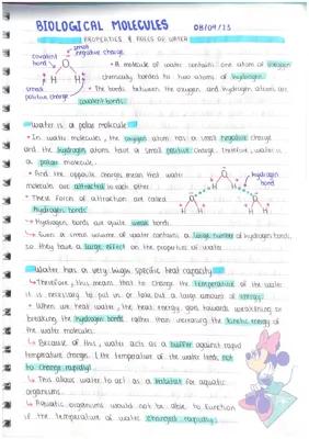 Know 2.2.2 Biological Molecules - Water thumbnail