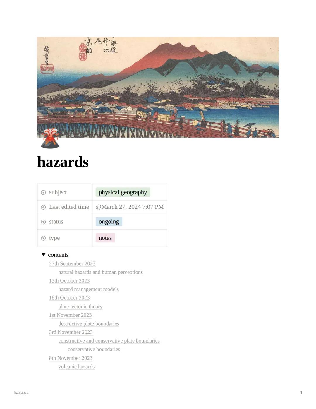 A Level Geography Hazards