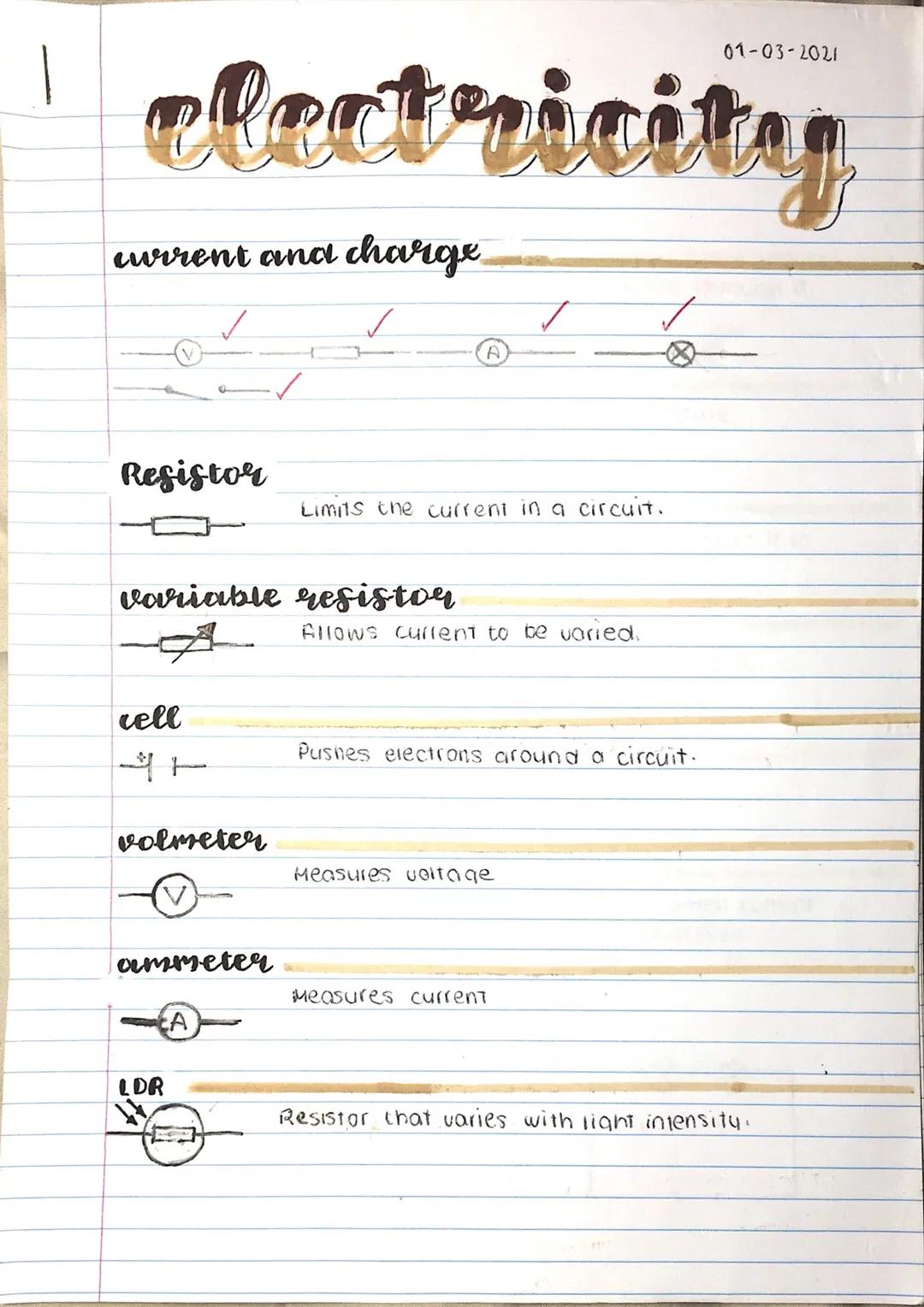 Comprehensive GCSE Electricity Revision Notes