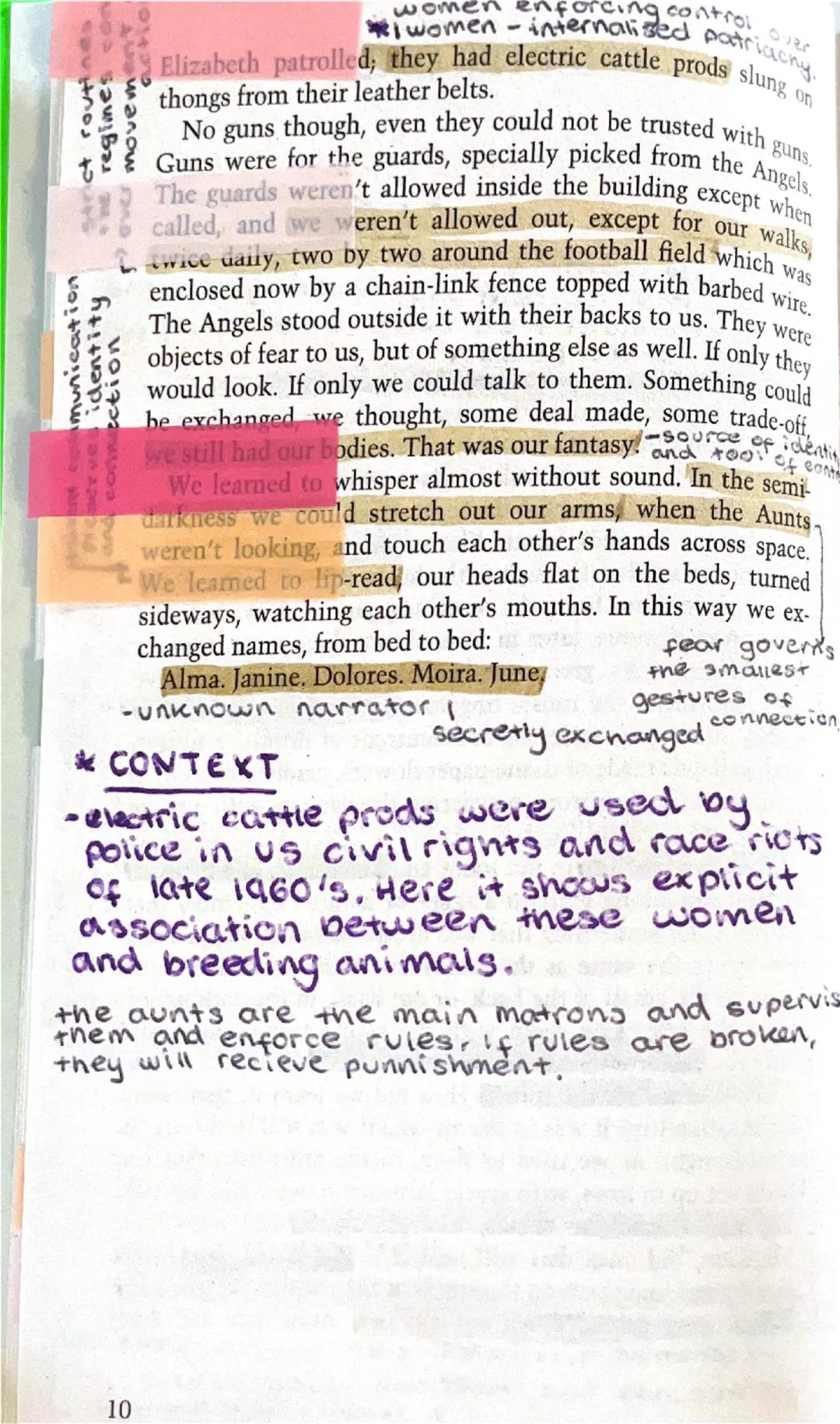 CHAPTER ONE
*foreshadows that
they are allways being
the past identity of the spaceatoned
with it's current use, mirroring how the
womens id