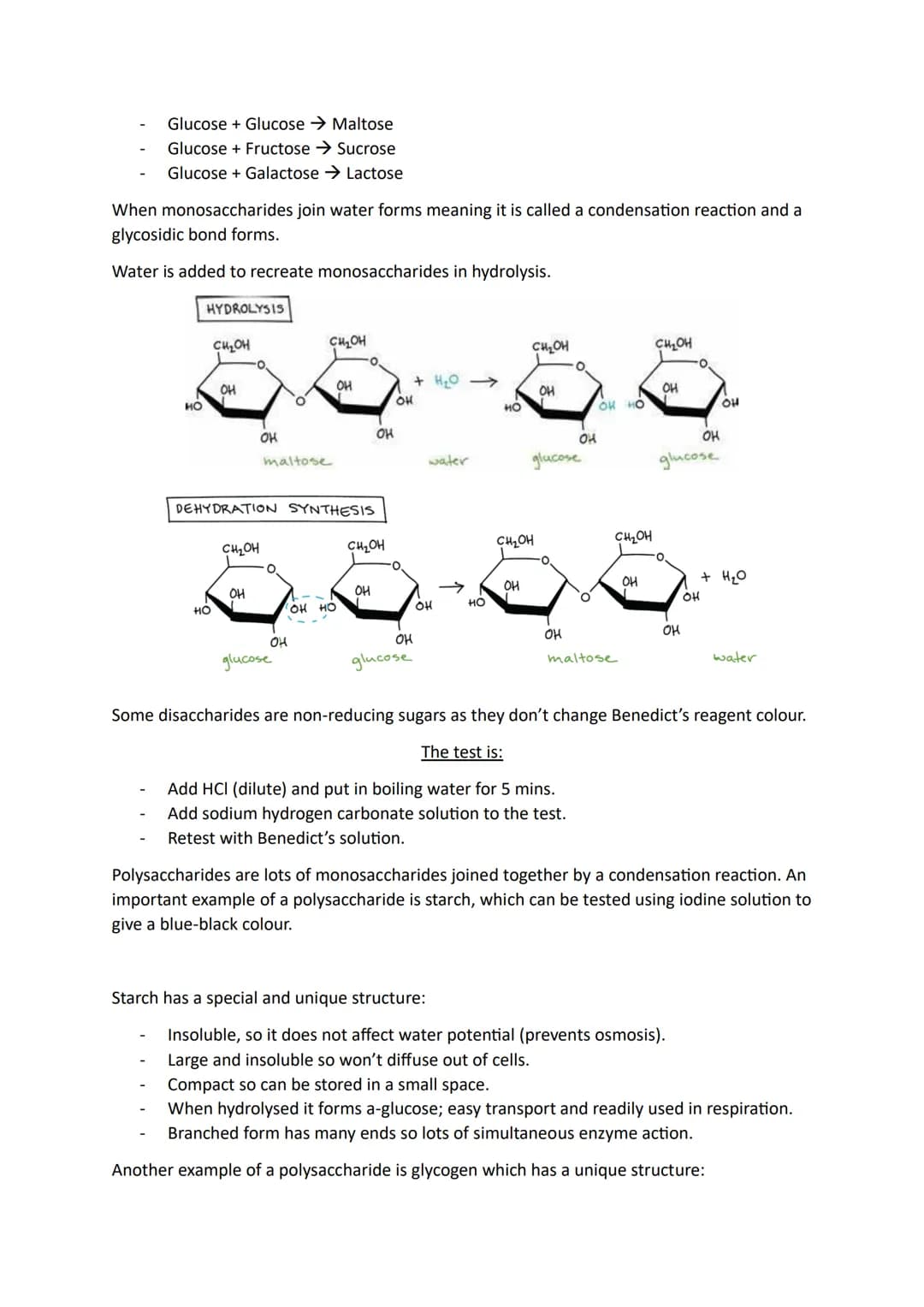Types of bonding:
Covalent bonding
lonic bonding
Hydrogen bonding
Monomers and Polymers:
Monomers become polymers in a process called polyme
