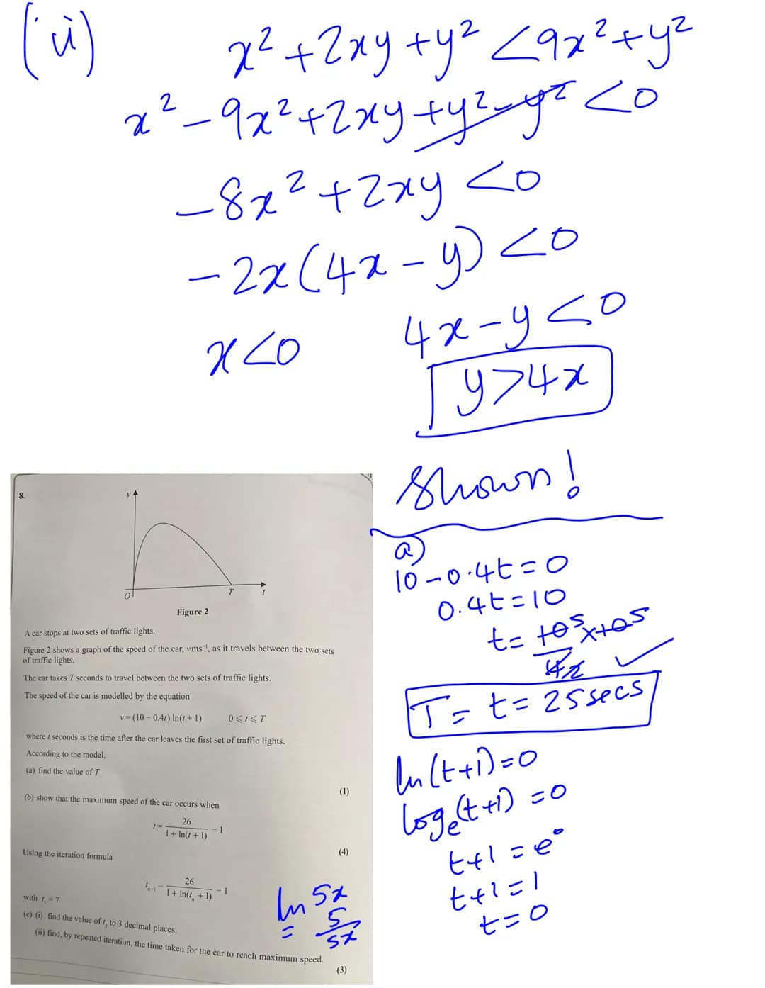1. The point P(-2,-5) lies on the curve with equation y = f(x), xeR
Find the point to which P is mapped, when the curve with equation y = f(