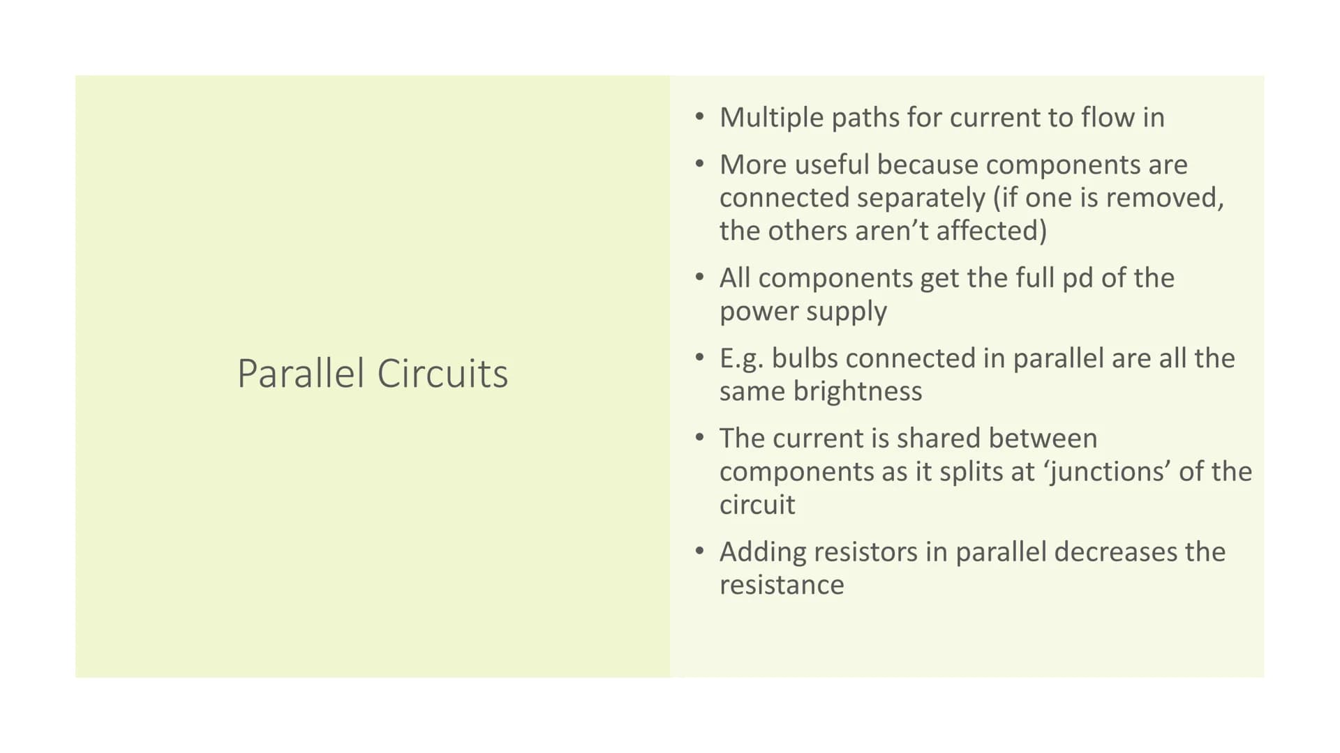Series and Parallel
Circuits Current, Voltage
and Resistance
●
●
●
●
●
Current
the flow of electrical charge in a complete circuit
Measured 