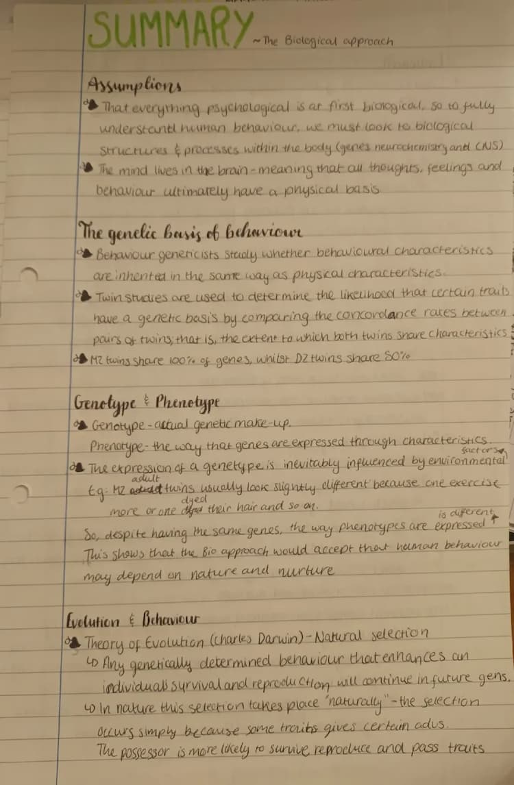 Know SUMMARY: Biological approach thumbnail