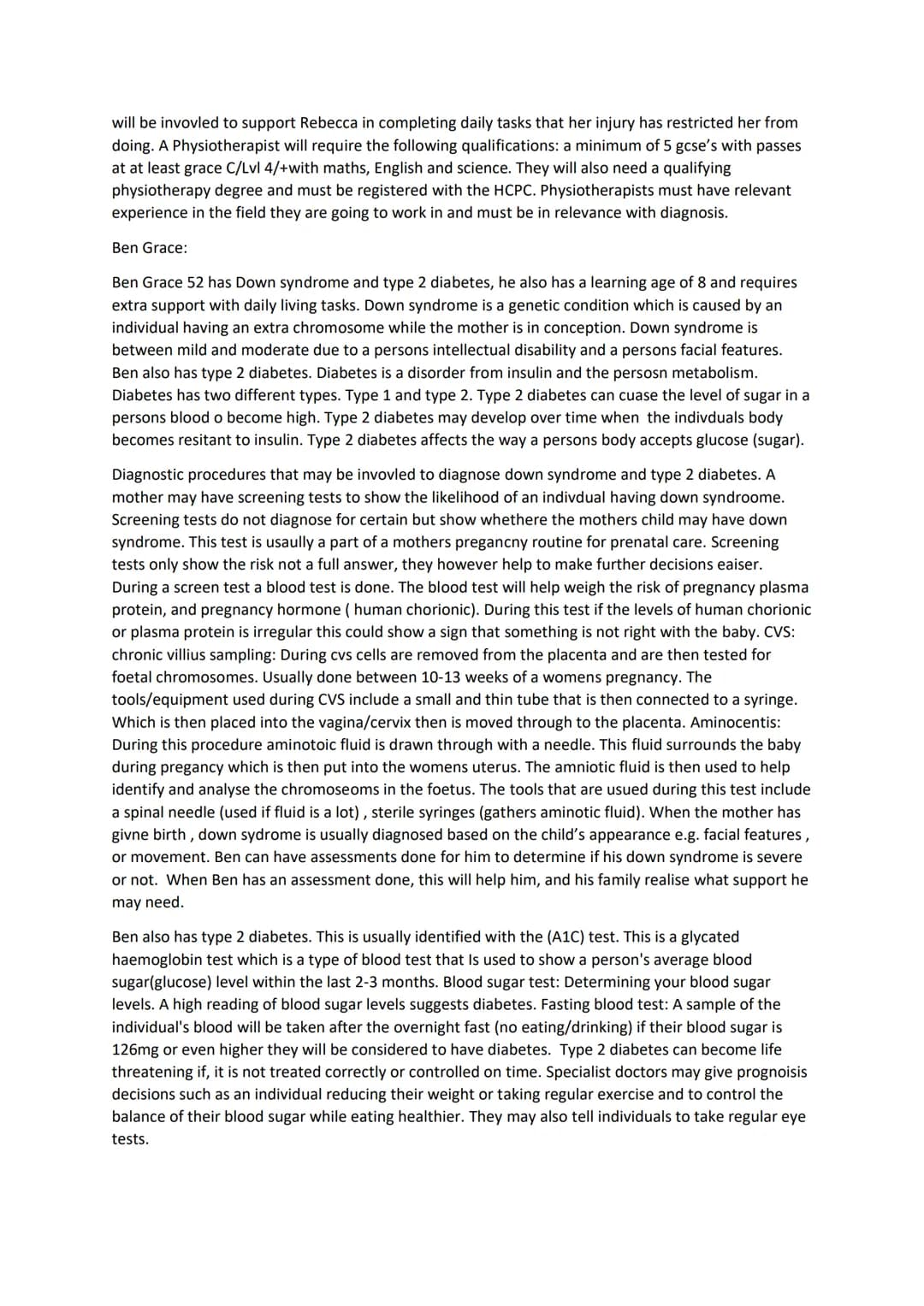 Introduction:
Unit 12- Supporting individuals with additional needs
This report is about explaining and evaluating the significance of diagn