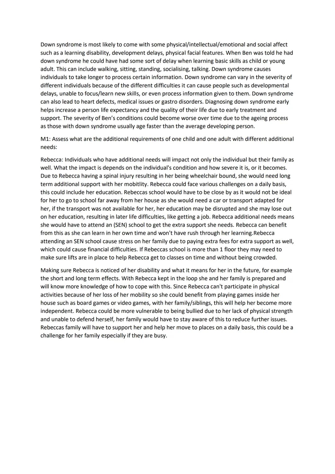 Introduction:
Unit 12- Supporting individuals with additional needs
This report is about explaining and evaluating the significance of diagn