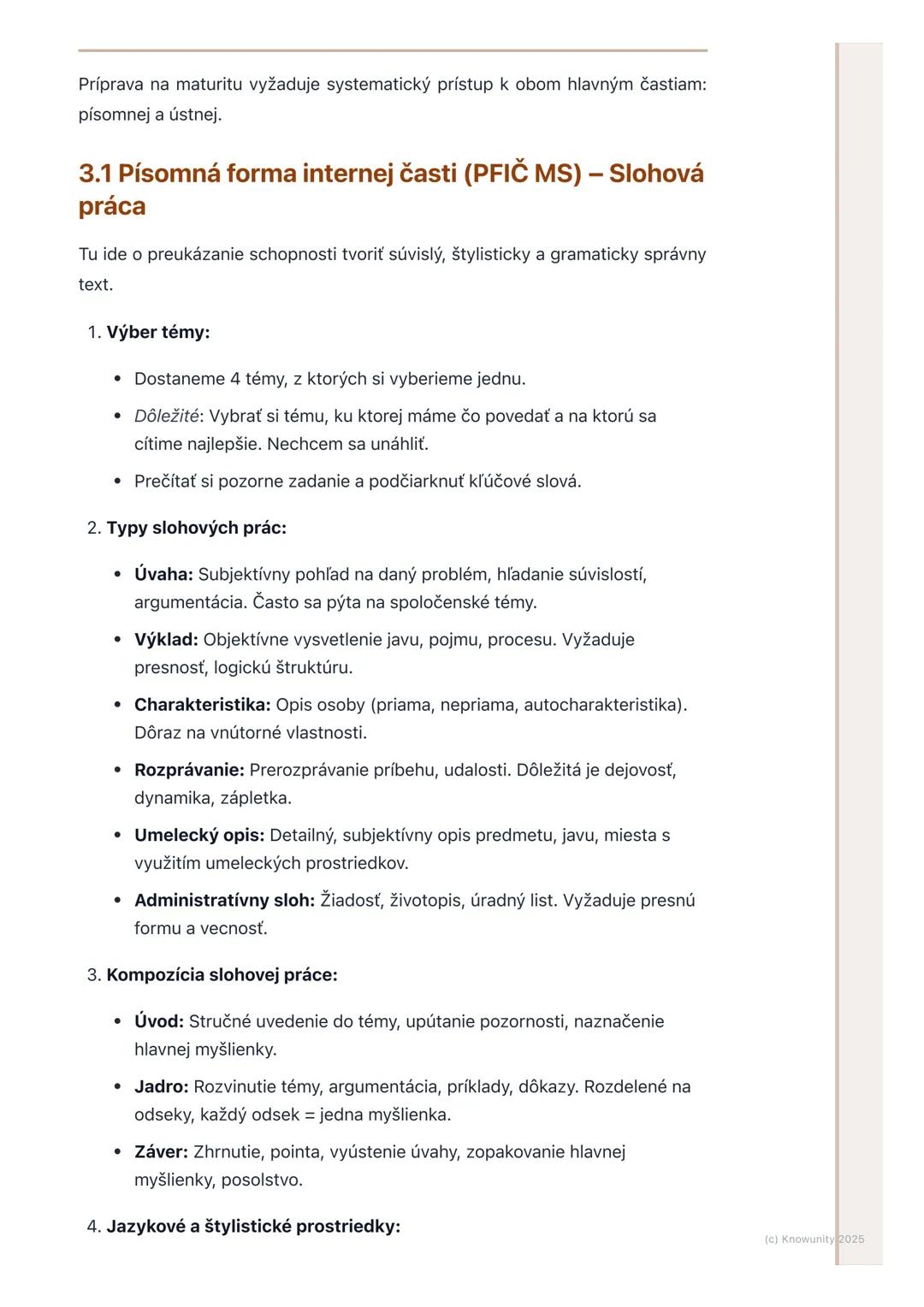 # Príprava na maturitnú skúšku

## 1. Úvod do prípravy na maturitnú skúšku

Príprava na maturitnú skúšku zo slovenského jazyka a literatúry 