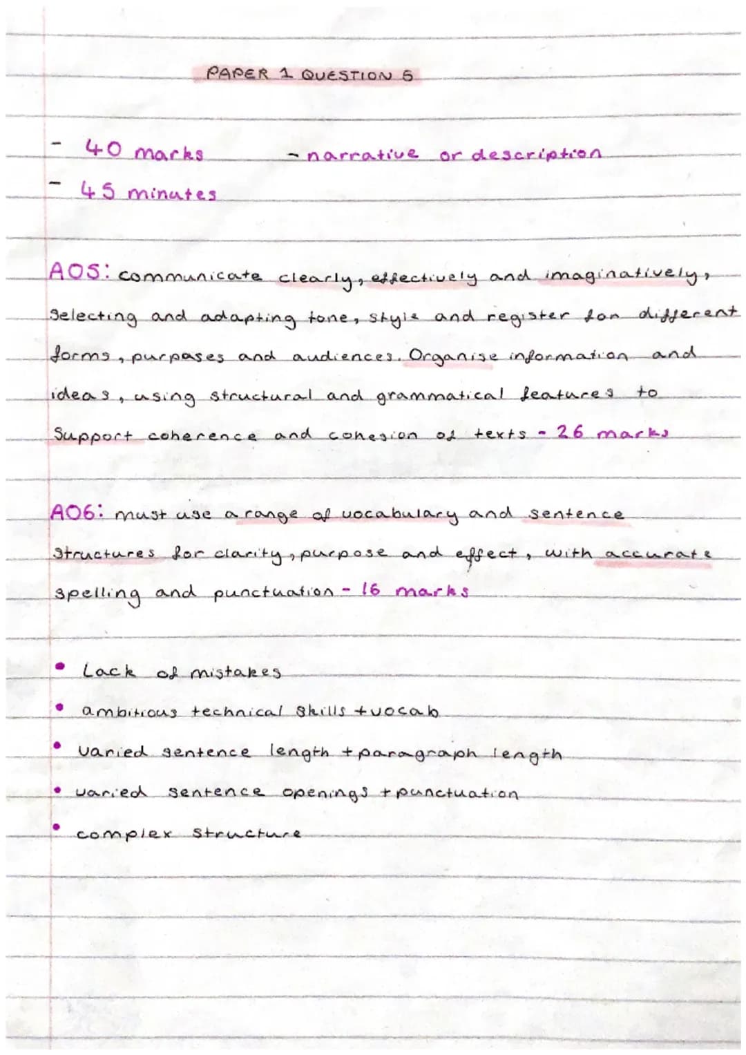 -
to
PAPER I QUESTION 2
8 marks
Spend 10 minutes.
AO2: Explain, comment on and analyse how writers use
language and Structure to
achieve EFF