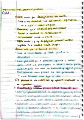 Know Inheritance, Variation and Evolution GCSE Biology Paper 2 : Part 1 thumbnail