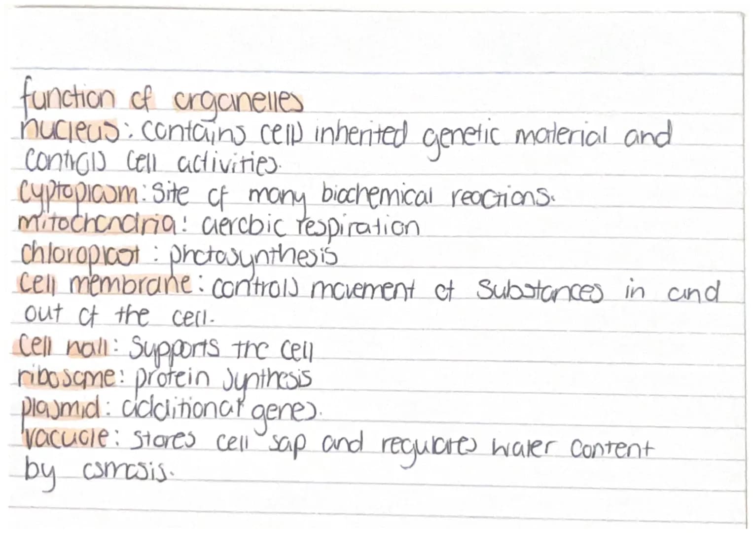 Cell Structure
animal cells: Mitochondrion, nuclews, cell membrane.
ribosome and cyproploom.
plant cells: Cell wall, cell membrane, nuclew, 