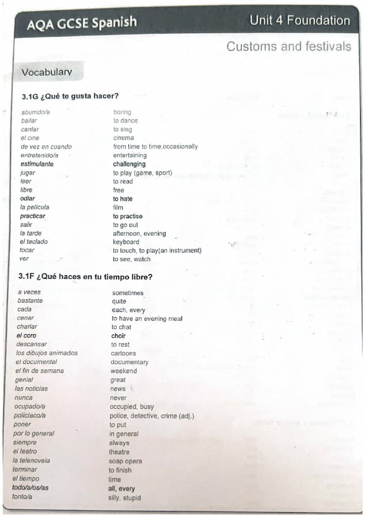 Know spanish vocab🤍 thumbnail