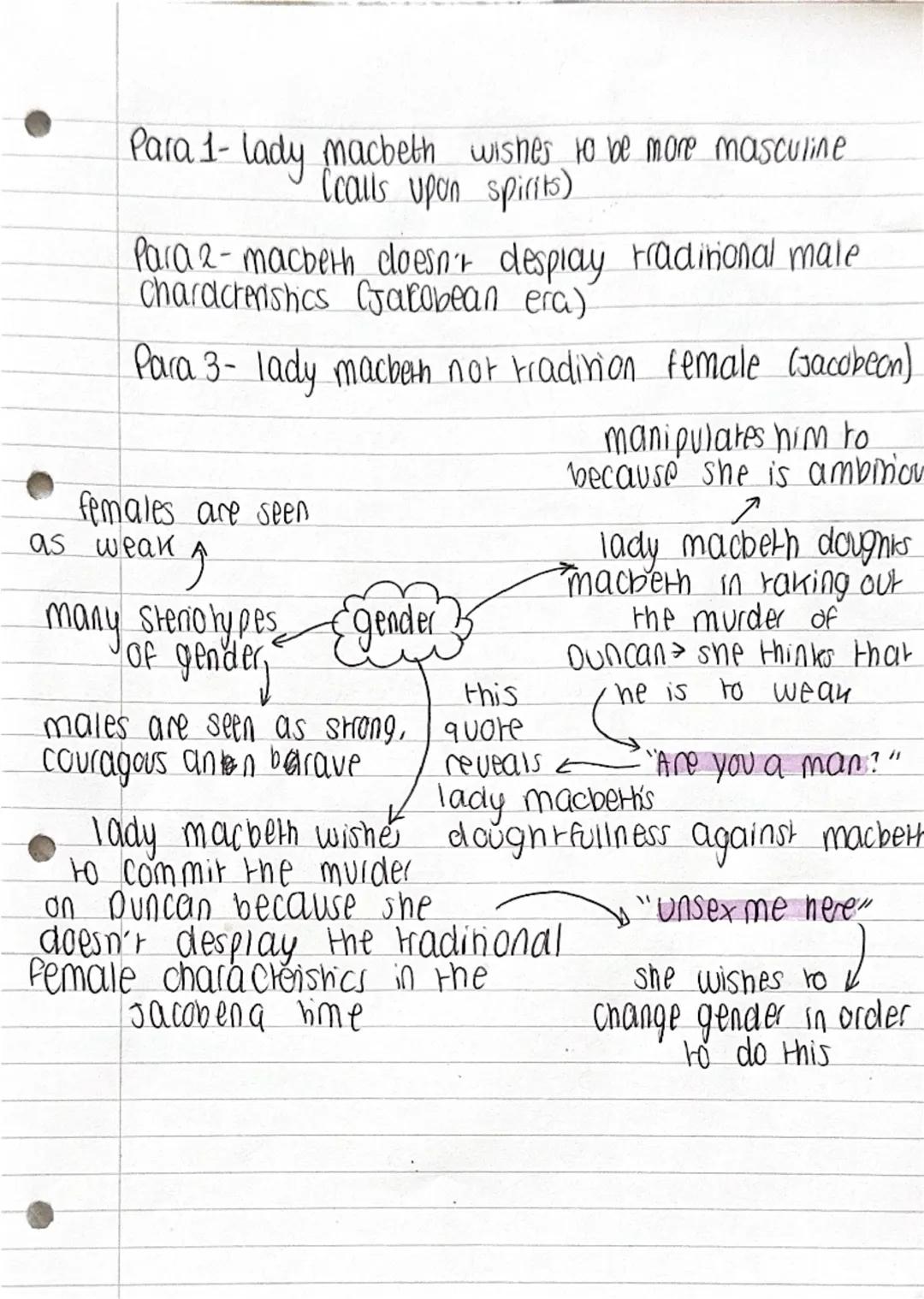 downfall
witches prophecy
changes from nobel soldier" made macbeth
leads to his
to "dead butcher"
because ambition
caused him to
ambibous
co