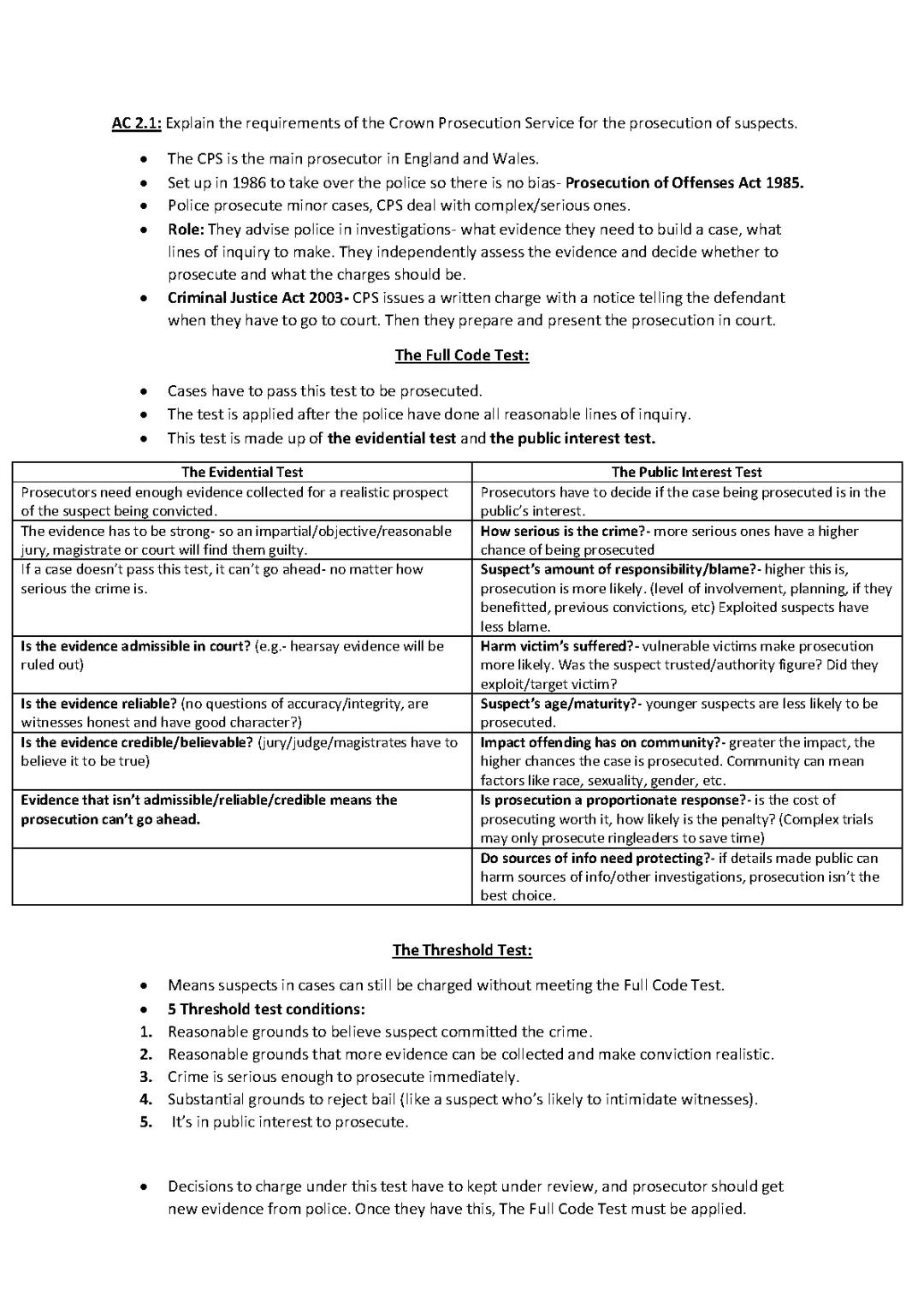 Crown Prosecutors and the Full Code Test Explained: Easy Guide