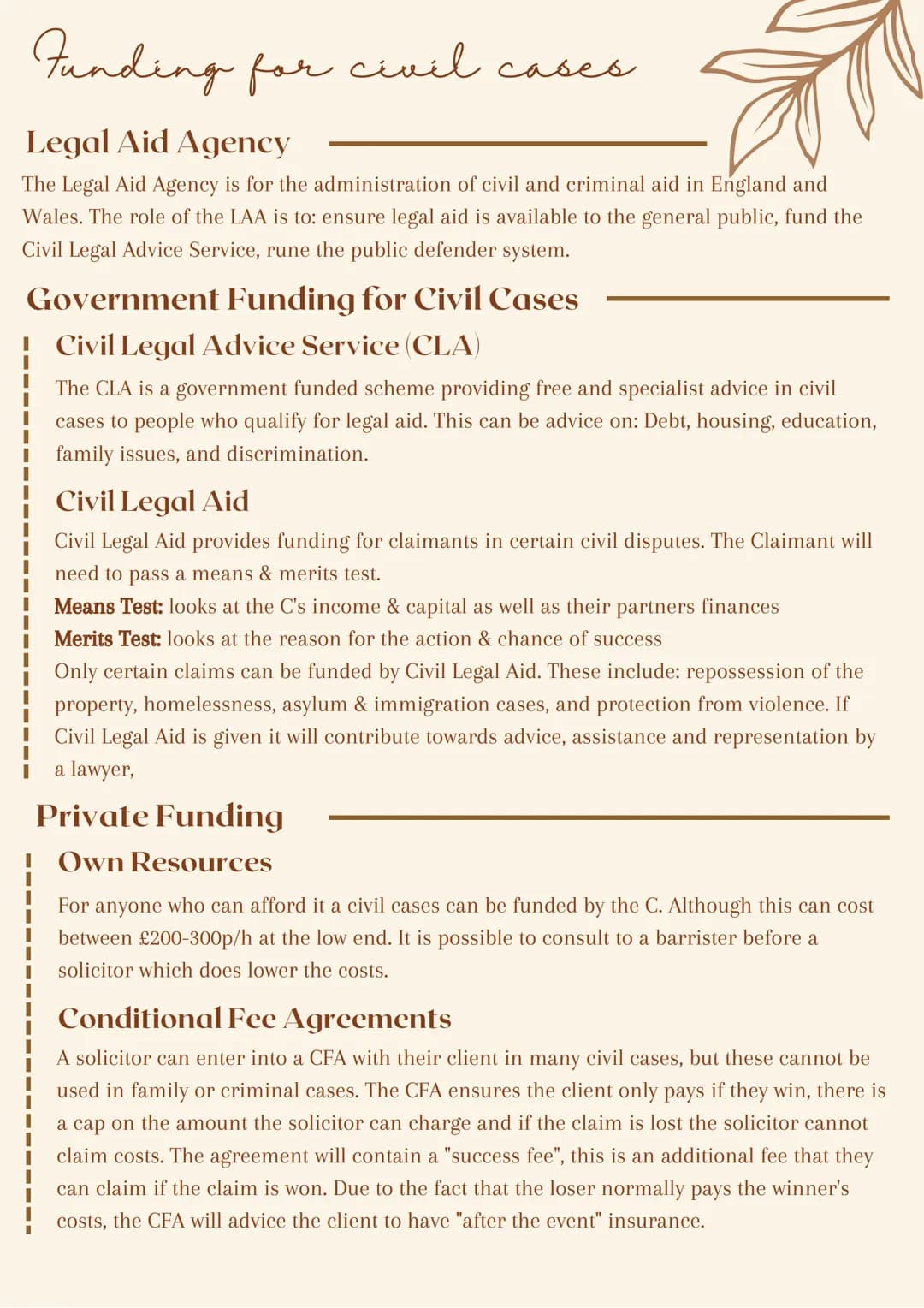 
<p>The Legal Aid Agency is responsible for the administration of both civil and criminal legal aid in England and Wales. Its role includes 