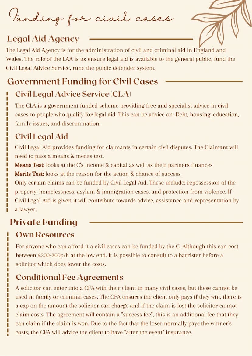 
<p>The Legal Aid Agency is responsible for the administration of both civil and criminal legal aid in England and Wales. Its role includes 