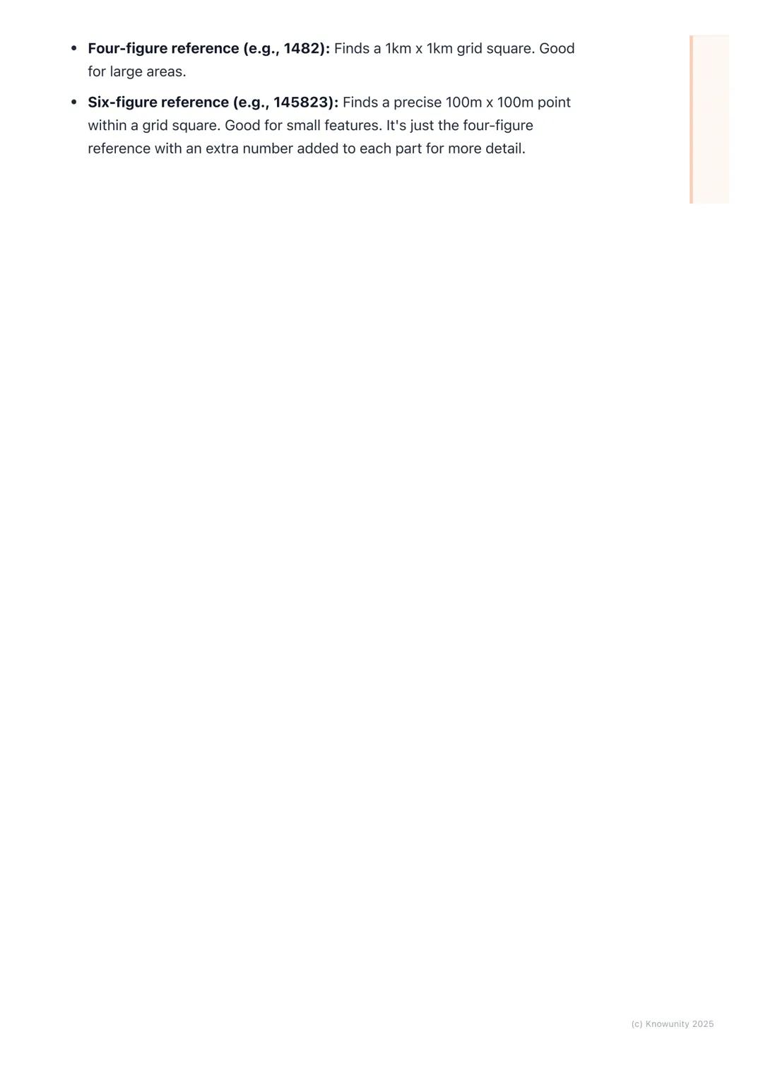 # Grid References and OS Maps

Introduction to grid references

Grid references are used to find the exact location of a place on a map. Mos