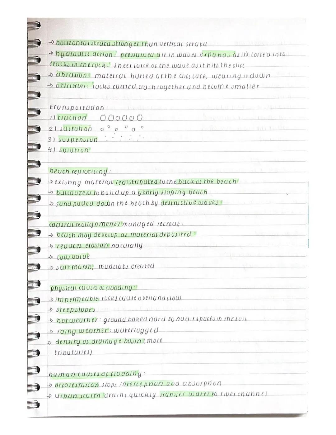 what determines the strength of waves?
strength of the wind.
how long it's been blowing cur
→length of the area it's been blowing over (perc