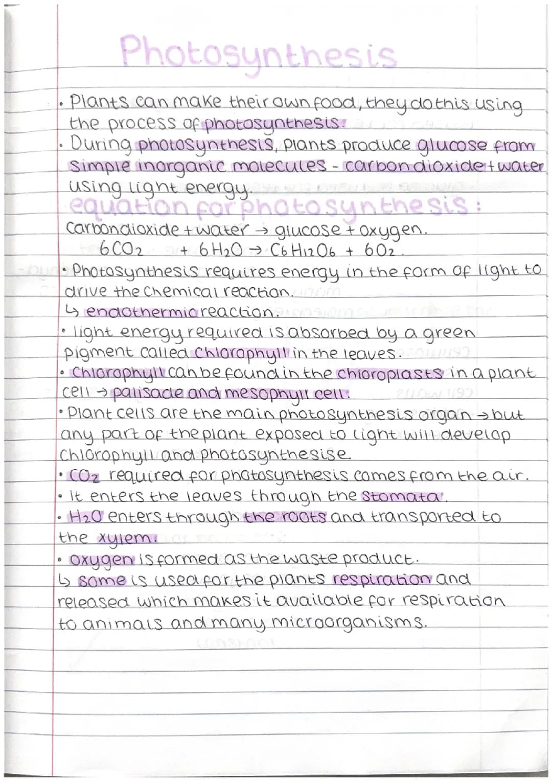 GCSE Biology paper 1