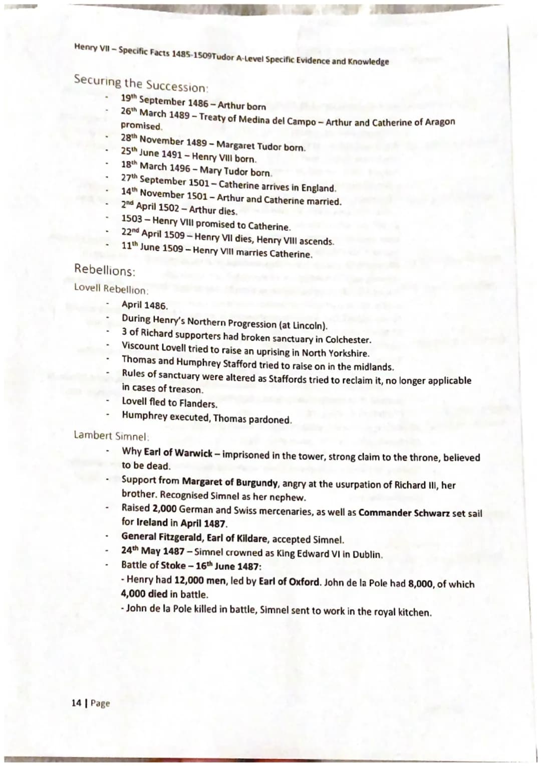 Henry VII - Specific Facts 1485-1509Tudor A-Level Specific Evidence and Knowledge
11 Page
Henry VII:
1485-1509 Henry VII-Specific Facts 1485
