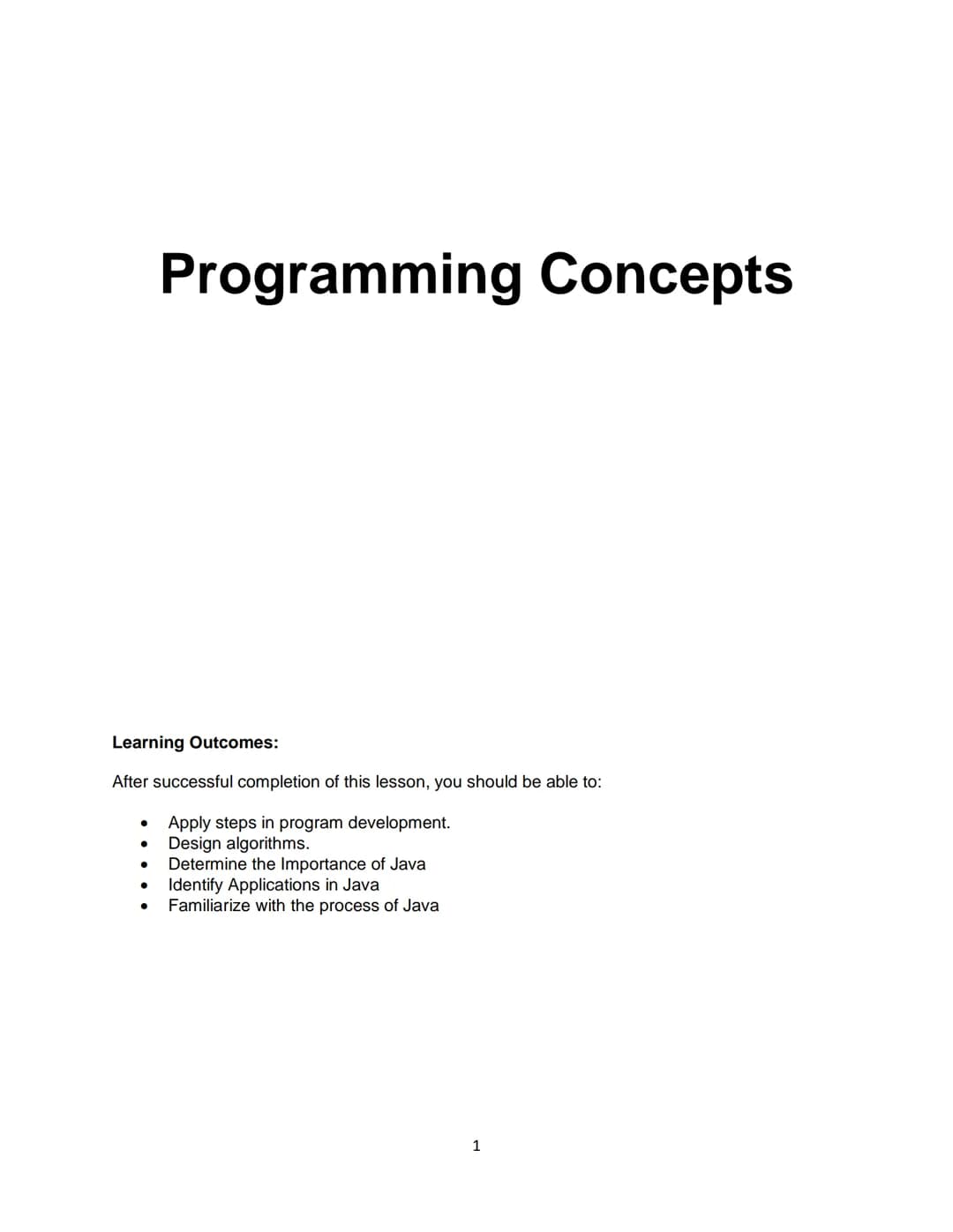 Instructional Material
For
COMP 20023
Computer Programming 1
Compiled by:
Michael Anjelo O. Miguel, MIT Overview
This instructional material