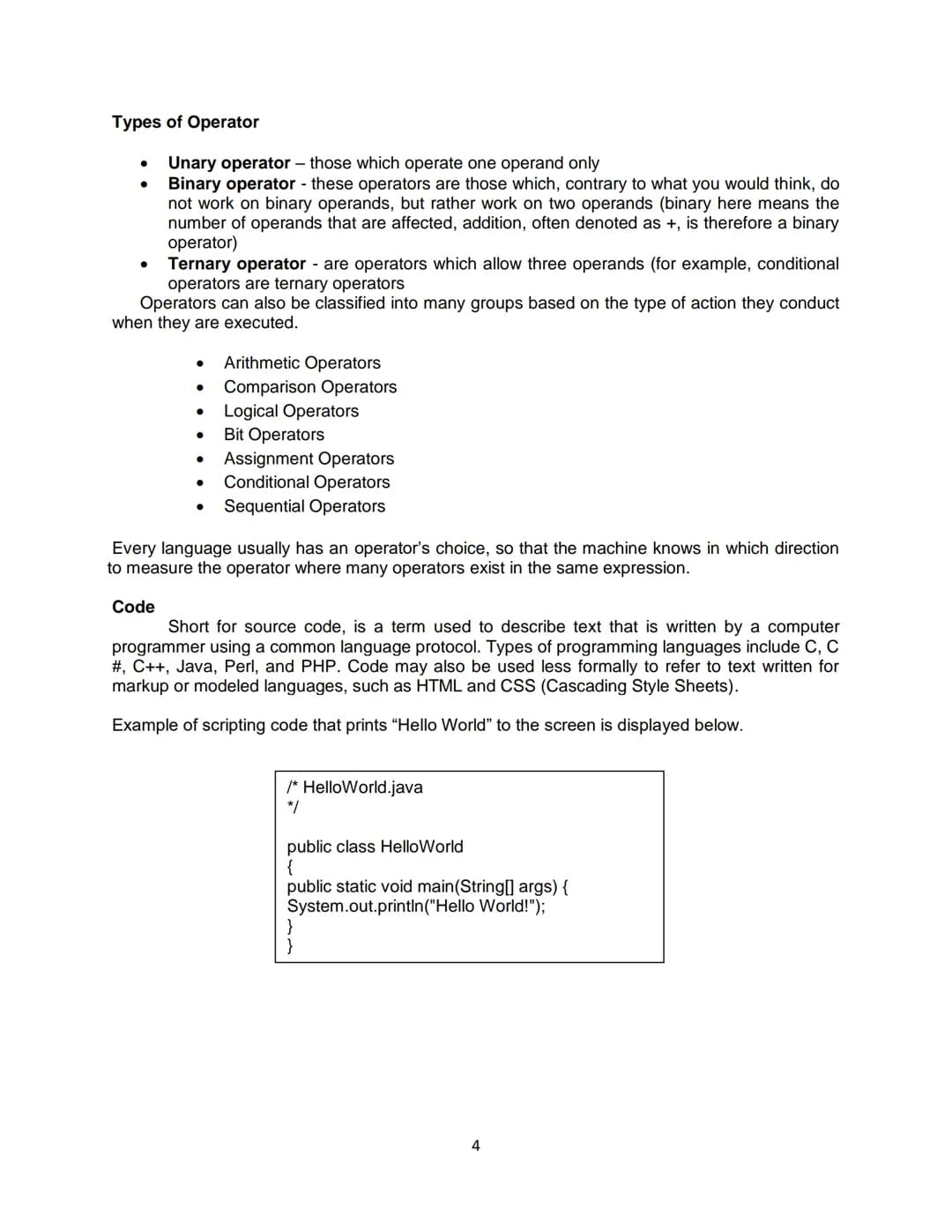 Instructional Material
For
COMP 20023
Computer Programming 1
Compiled by:
Michael Anjelo O. Miguel, MIT Overview
This instructional material