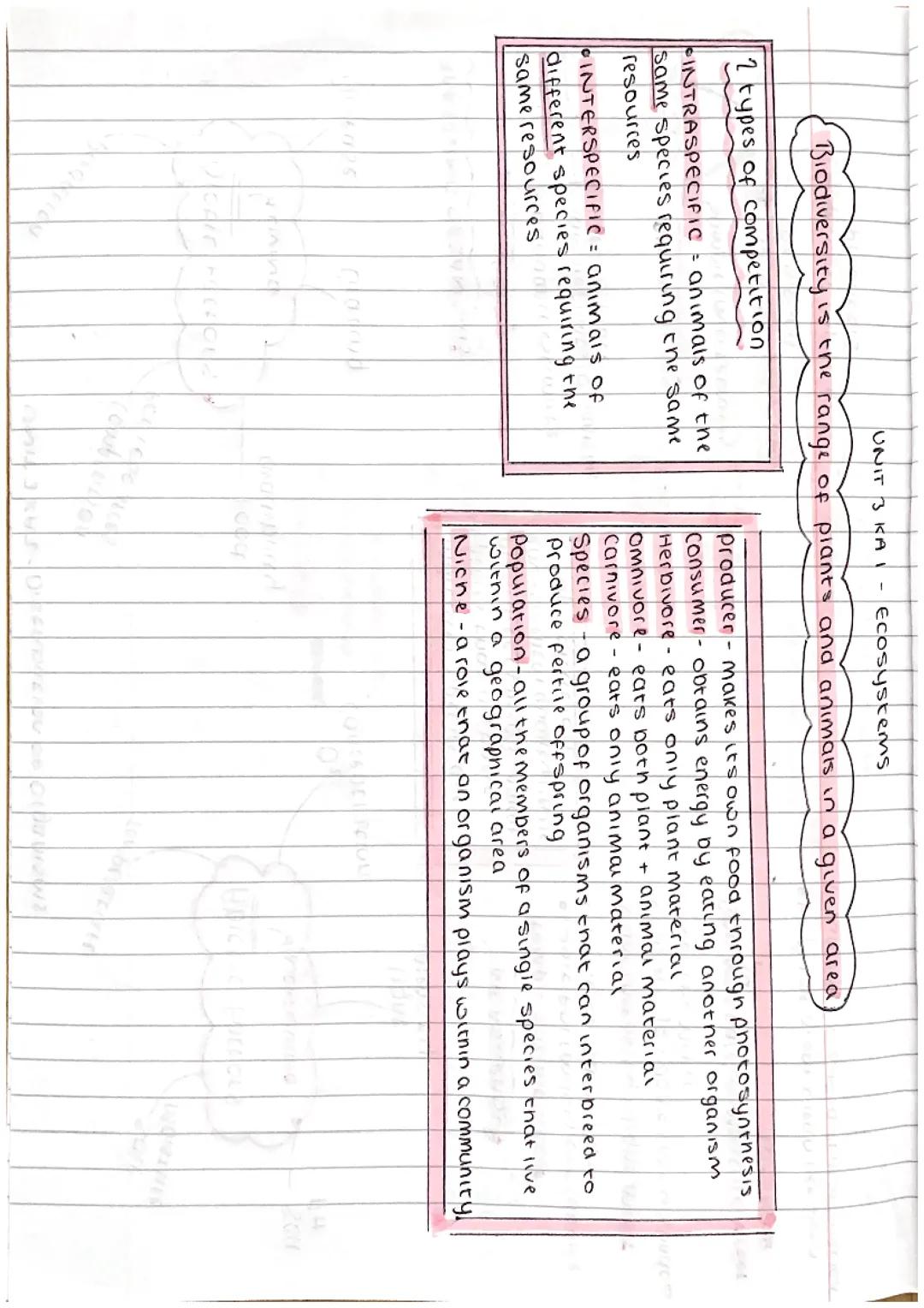 National 5 biology UNIT 3 notes