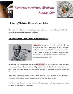 Know Midieval Medicine: medicine stand still thumbnail