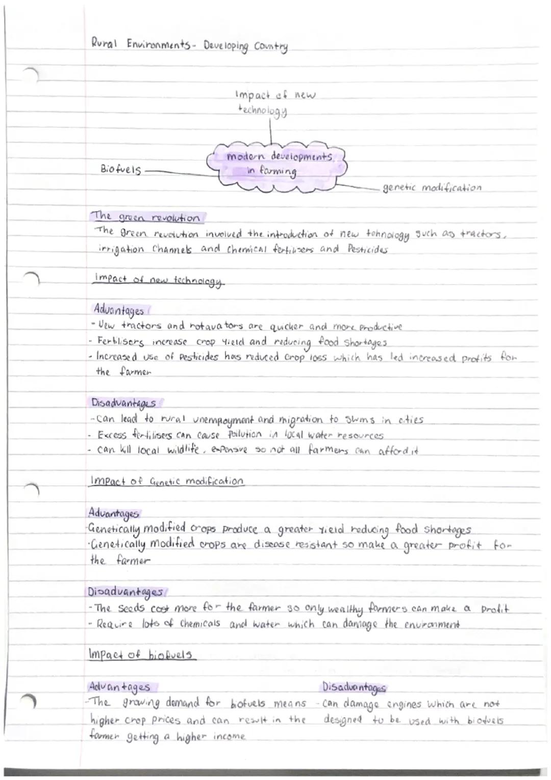 Rural Environments Developed country.
diversification
genetic modification.
Diversification
Organic farming
modern developments.
in farming
