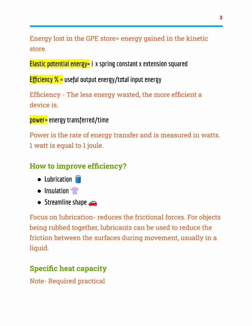 =
Energy
Physics Topic 1 - AQA combined science
Energy store
Kinetic energy-energy stored in a moving object.
Gravitational potential energy