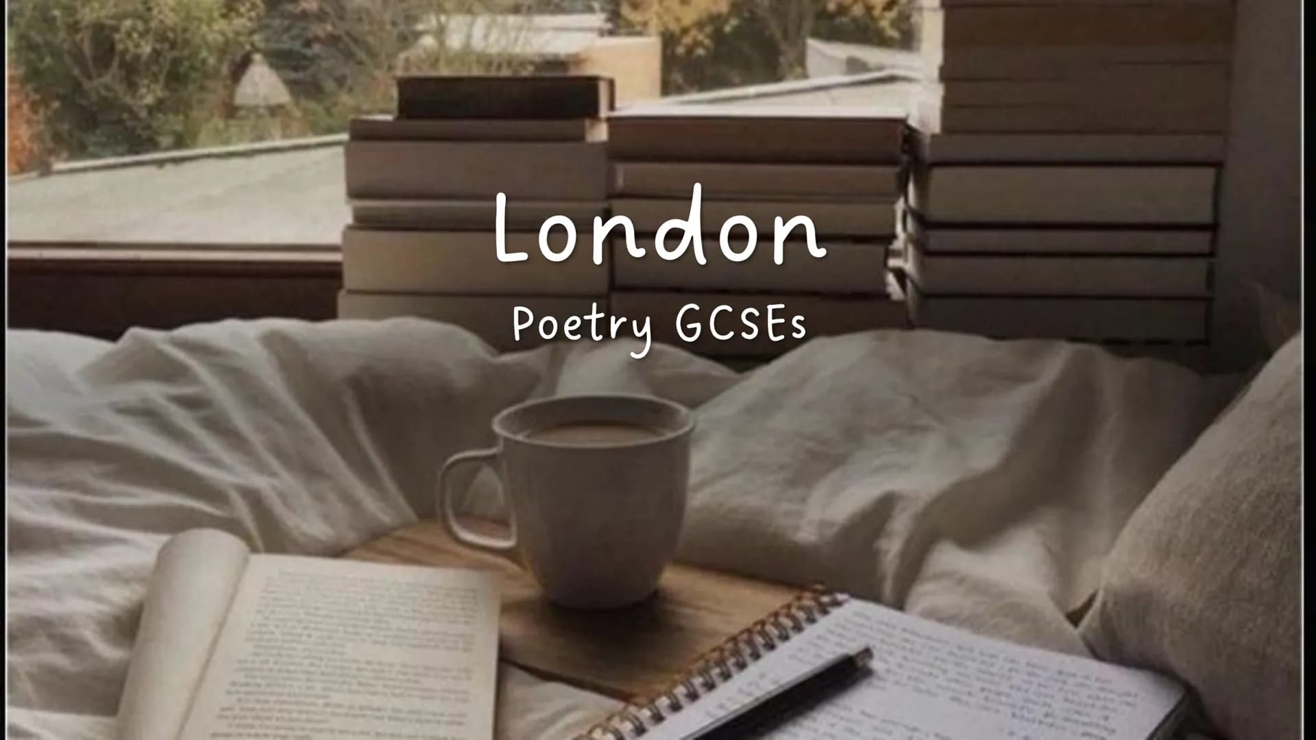 London
Poetry GCSEs London
William Blake's London describes a narrator's experience of walking through London. The poem was published as par