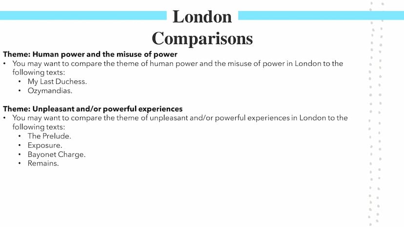 London
Poetry GCSEs London
William Blake's London describes a narrator's experience of walking through London. The poem was published as par