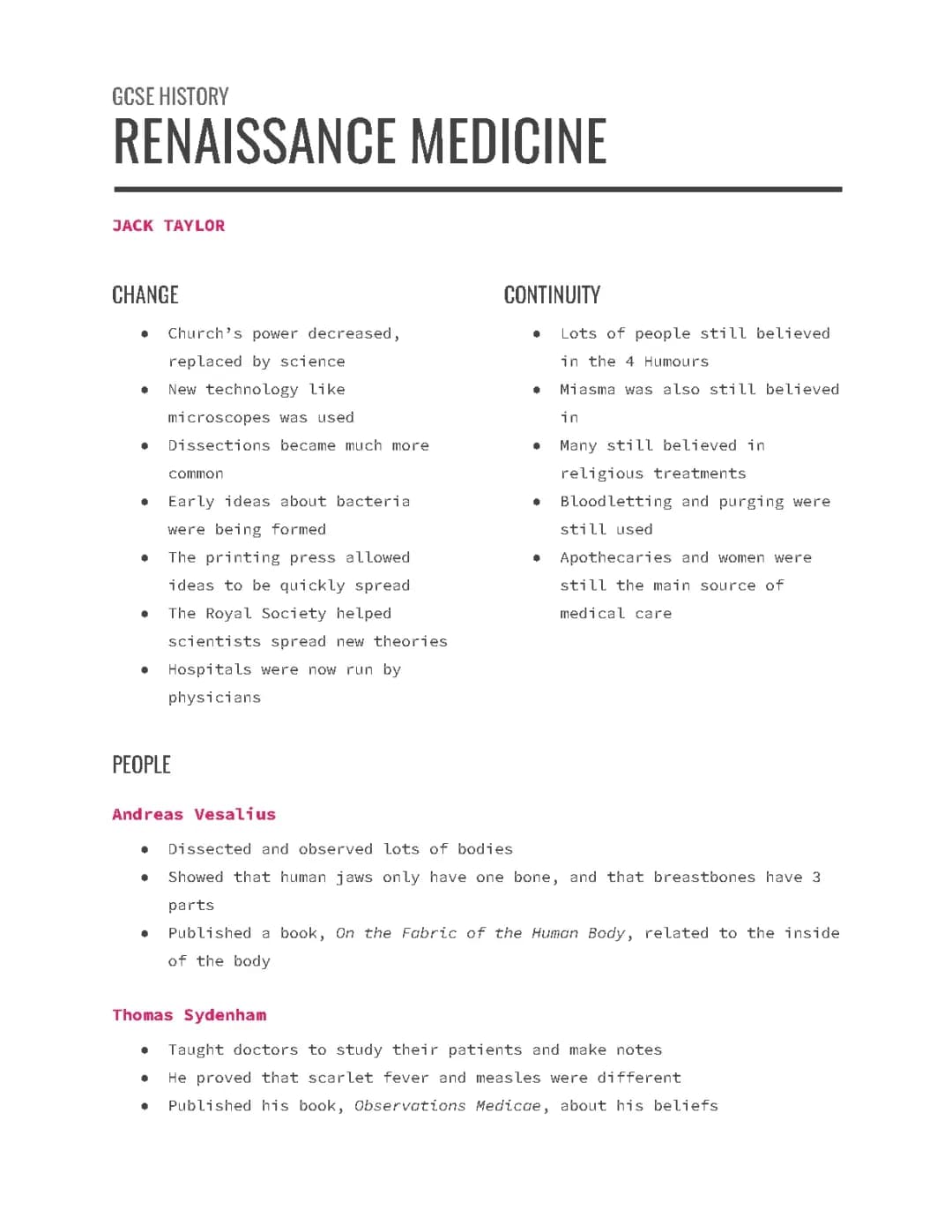 Renaissance Medicine