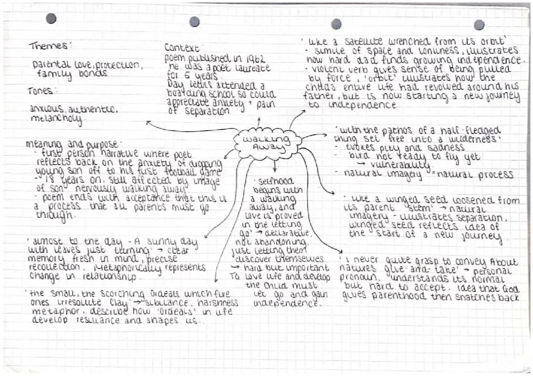 Walking Away Poem Analysis and Annotations PDF