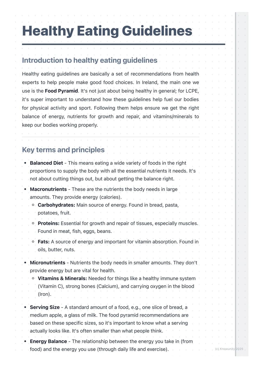 # Healthy Eating Guidelines

## Introduction to healthy eating guidelines

Healthy eating guidelines are basically a set of recommendations 
