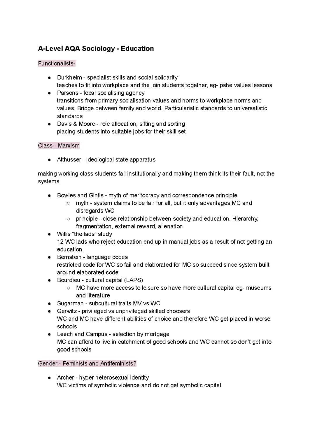 AQA Sociology Education: Revision Notes and Past Papers PDF