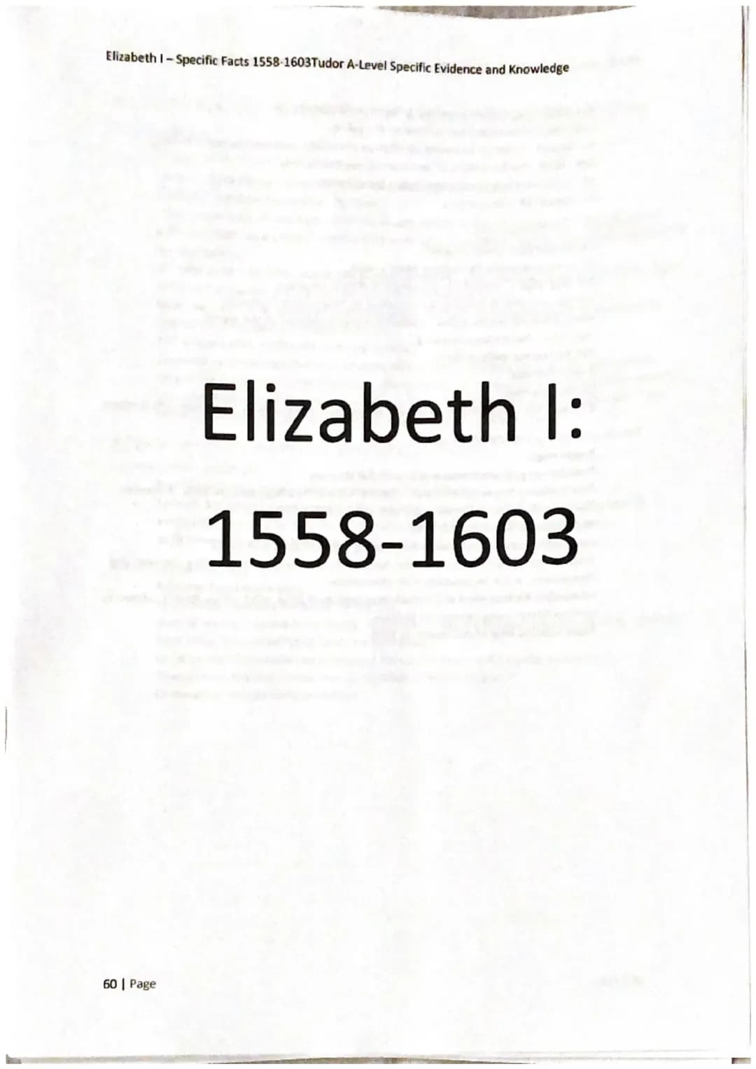 Elizabeth I