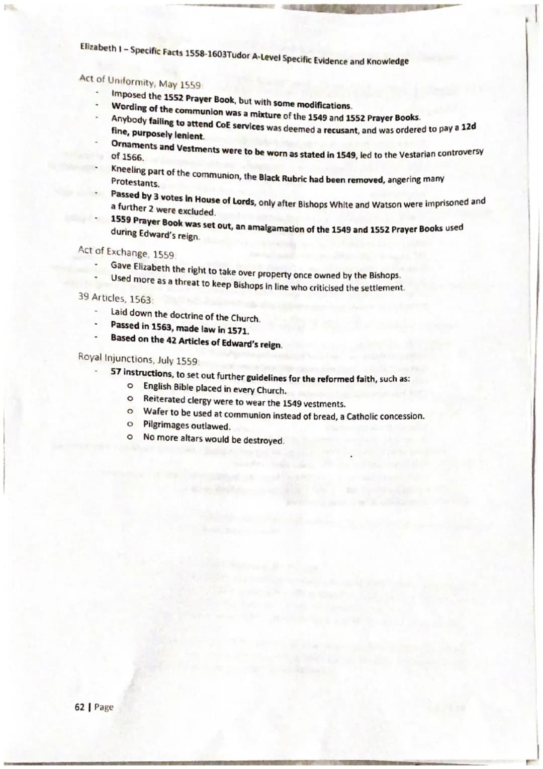 Elizabeth I-Specific Facts 1558-1603Tudor A-Level Specific Evidence and Knowledge
60 Page
Elizabeth I:
1558-1603 Elizabeth 1-Specific Facts 